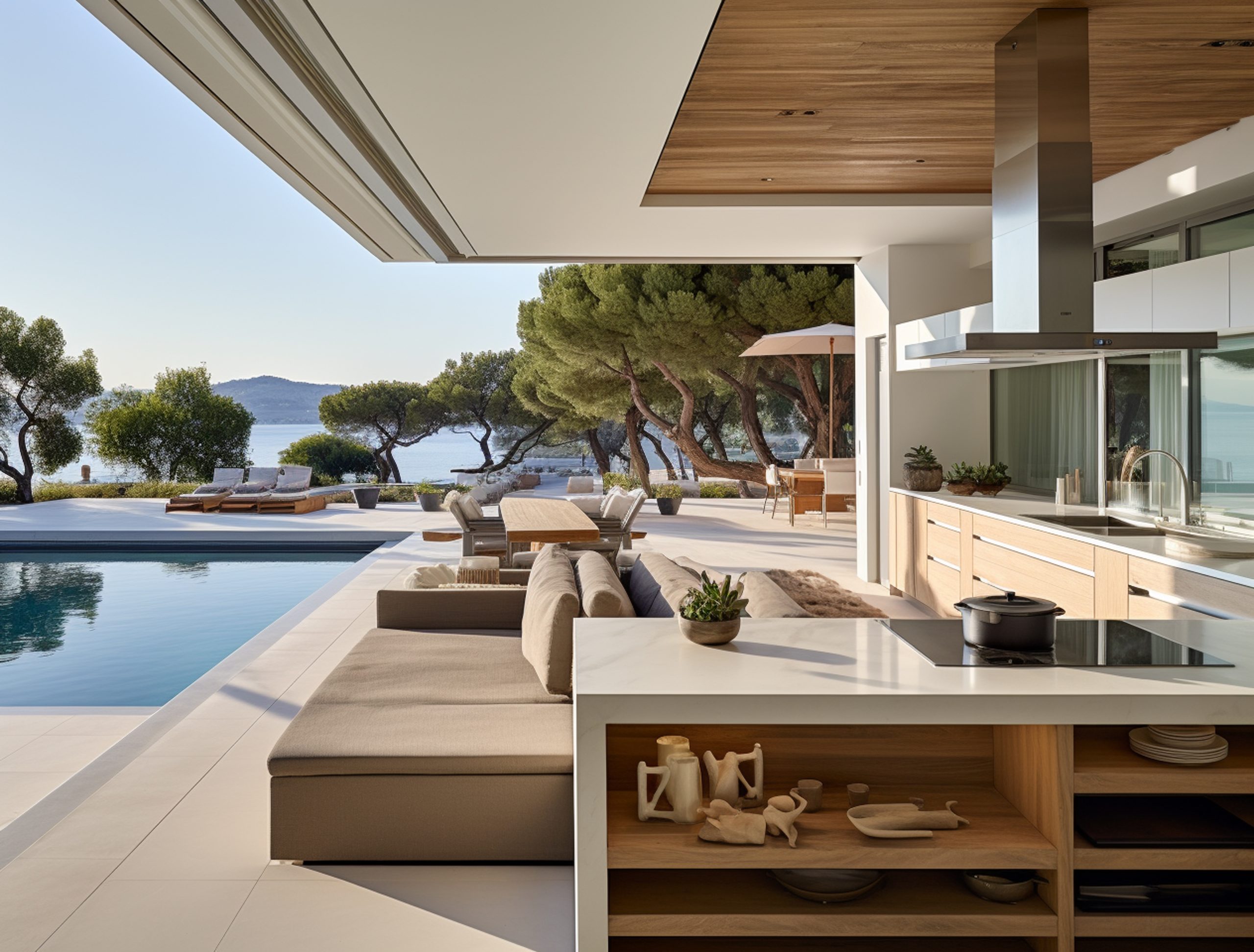 beautiful outdoor kitchen