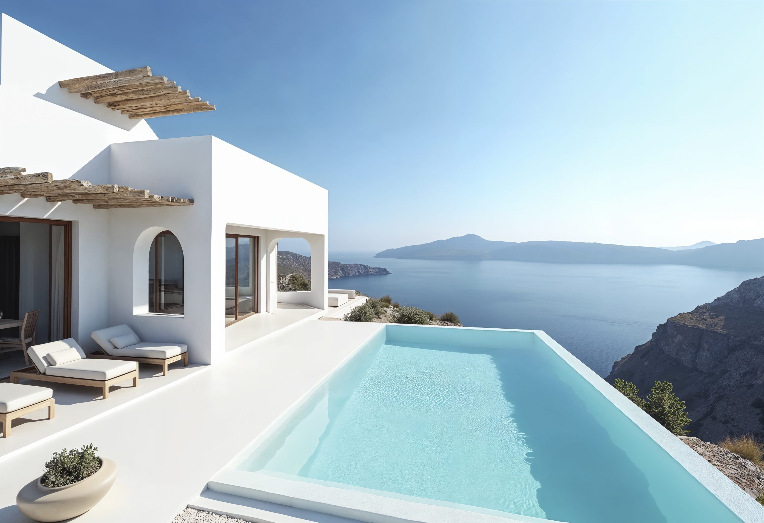 pool view summer